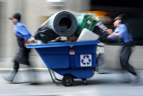 Clean and organized construction site post-waste removal